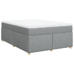 Giroletto a Molle con Materasso Grigio Chiaro 160x200cm Tessuto