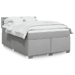 Giroletto a Molle con Materasso Grigio Chiaro 160x200cm Tessuto