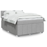 Giroletto a Molle con Materasso Grigio Chiaro 160x200cm Tessuto