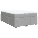 Giroletto a Molle con Materasso Grigio Chiaro 160x200cm Tessuto