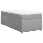 Giroletto a Molle con Materasso Grigio Chiaro 90x200 cm Tessuto