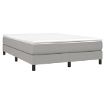 Giroletto a Molle con Materasso Grigio Chiaro160x200 cm Tessuto