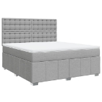 Giroletto a Molle con Materasso Grigio Chiaro180x200 cm Tessuto