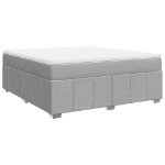 Giroletto a Molle con Materasso Grigio Chiaro180x200 cm Tessuto