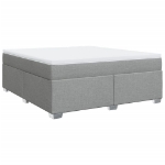 Giroletto a Molle con Materasso Grigio Chiaro180x200 cm Tessuto