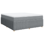 Giroletto a Molle con Materasso Grigio Chiaro180x200 cm Tessuto