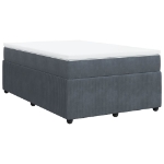 Giroletto a Molle con Materasso Grigio Scuro 120x190 cm Velluto