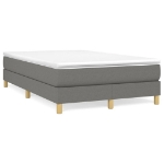 Giroletto a Molle con Materasso Grigio Scuro 120x190cm Tessuto