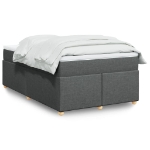 Giroletto a Molle con Materasso Grigio Scuro 120x190cm Tessuto