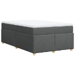 Giroletto a Molle con Materasso Grigio Scuro 120x190cm Tessuto