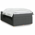 Giroletto a Molle con Materasso Grigio Scuro 120x190cm Tessuto