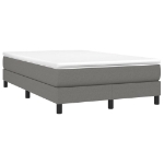 Giroletto a Molle con Materasso Grigio Scuro 120x190cm Tessuto