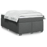 Giroletto a Molle con Materasso Grigio Scuro 120x190cm Tessuto