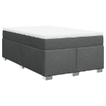 Giroletto a Molle con Materasso Grigio Scuro 120x190cm Tessuto