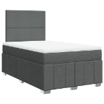 Giroletto a Molle con Materasso Grigio Scuro 120x190cm Tessuto