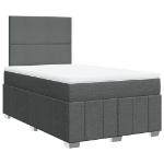Giroletto a Molle con Materasso Grigio Scuro 120x200 cm Tessuto