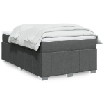 Giroletto a Molle con Materasso Grigio Scuro 120x200 cm Tessuto