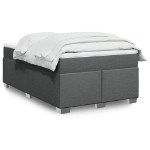 Giroletto a Molle con Materasso Grigio Scuro 120x200 cm Tessuto