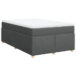 Giroletto a Molle con Materasso Grigio Scuro 120x200 cm Tessuto