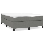 Giroletto a Molle con Materasso Grigio Scuro 140x200cm Tessuto