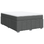 Giroletto a Molle con Materasso Grigio Scuro 140x200cm Tessuto