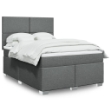 Giroletto a Molle con Materasso Grigio Scuro 160x200 cm Tessuto