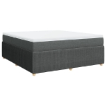 Giroletto a Molle con Materasso Grigio Scuro 180x200 cm Tessuto