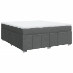 Giroletto a Molle con Materasso Grigio Scuro 180x200 cm Tessuto