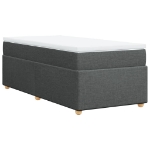 Giroletto a Molle con Materasso Grigio Scuro 80x200 cm Tessuto