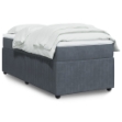 Giroletto a Molle con Materasso Grigio Scuro 90x190 cm Velluto