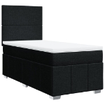 Giroletto a Molle con Materasso Nero 100x200 cm in Tessuto