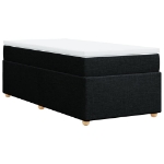 Giroletto a Molle con Materasso Nero 100x200 cm in Tessuto