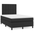 Giroletto a Molle con Materasso Nero 120x190 cm in Similpelle