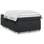 Giroletto a Molle con Materasso Nero 120x190 cm in Similpelle