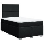 Giroletto a Molle con Materasso Nero 120x190 cm in Tessuto