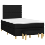 Giroletto a Molle con Materasso Nero 120x190 cm in Tessuto