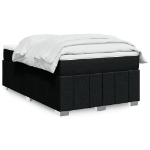 Giroletto a Molle con Materasso Nero 120x190 cm in Tessuto