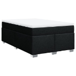 Giroletto a Molle con Materasso Nero 120x190 cm in Tessuto
