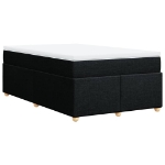Giroletto a Molle con Materasso Nero 120x190 cm in Tessuto