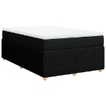 Giroletto a Molle con Materasso Nero 120x190 cm in Tessuto