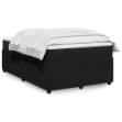 Giroletto a Molle con Materasso Nero 120x190 cm in Velluto