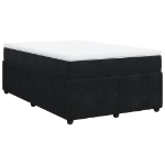 Giroletto a Molle con Materasso Nero 120x190 cm in Velluto