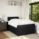 Giroletto a Molle con Materasso Nero 120x190 cm in Velluto