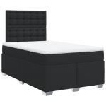 Giroletto a Molle con Materasso Nero 120x200 cm in Similpelle
