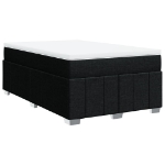 Giroletto a Molle con Materasso Nero 120x200 cm in Tessuto
