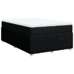 Giroletto a Molle con Materasso Nero 120x200 cm in Tessuto