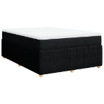 Giroletto a Molle con Materasso Nero 140x190 cm in Tessuto
