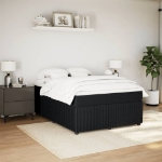 Giroletto a Molle con Materasso Nero 140x190 cm in Velluto