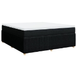 Giroletto a Molle con Materasso Nero 180x200 cm in Tessuto