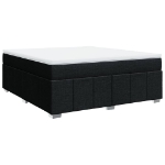 Giroletto a Molle con Materasso Nero 180x200 cm in Tessuto